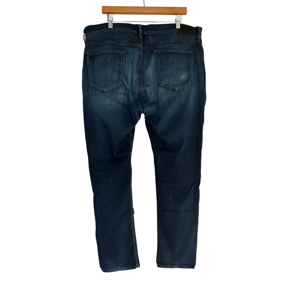 PAIGE Federal Dark Wash Denim Jeans 38x32 Straight Leg Stretch - Picture 2 of 10